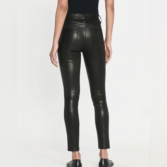 FRAME Leather Pants. NWT. Size 31. Black. - Picture 3 of 12